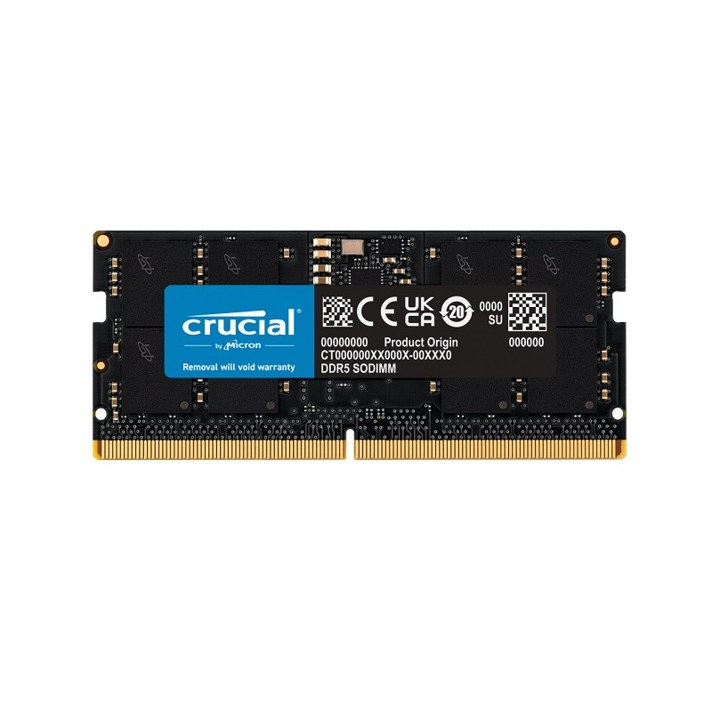 رم لپ‌تاپ کروشیال مدل CT16 DDR5 تک کاناله 16 گیگابایت فرکانس 4800 مگاهرتز تایمینگ CL40 ولتاژ کاری 1.1 ولت نوع SO-DIMM